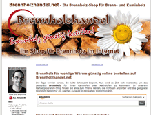 Tablet Screenshot of brennholzhandel.net